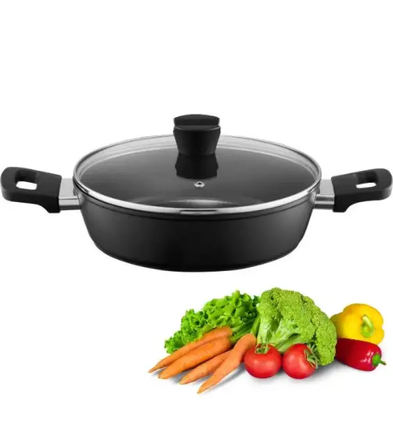 AMBITION ALTO Patelnia głęboka 32 cm + pokrywka / z powłoką Qualum Basic / indukcja