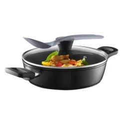 AMBITION ALTO Patelnia głęboka 32 cm + pokrywka / z powłoką Qualum Basic / indukcja