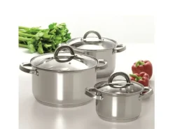 AMBITION BERRY Garnek z pokrywką 24 cm 6,1 l / stal nierdzewna