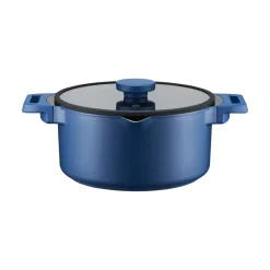 AMBITION COBALT Garnek z pokrywką 20 cm / powłoka Qualum Ceramic