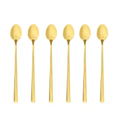 AMBITION COMO GOLD Komplet 6 łyżeczek deserowych dla 6 osób / złoty
