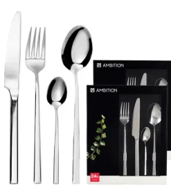 AMBITION COMO Komplet sztućców 48 el dla 12 osób w pudełku
