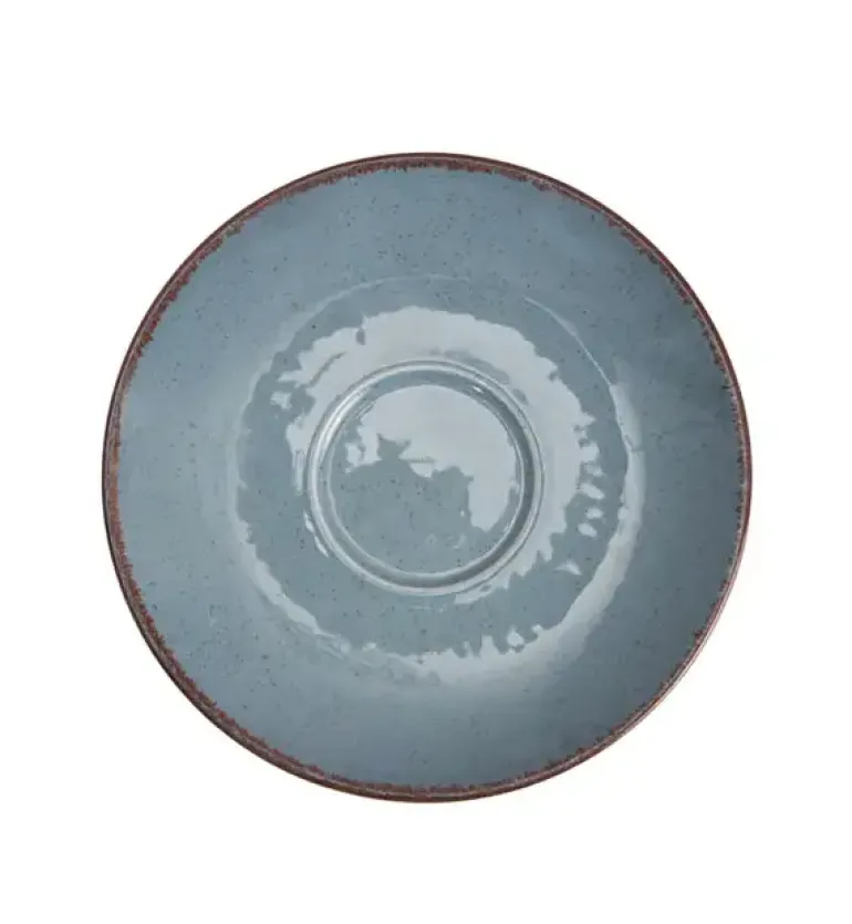 AMBITION CRAFT Filiżanka porcelanowa 220 ml + spodek 14,5 cm / niebieska