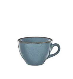 AMBITION CRAFT Filiżanka porcelanowa 220 ml + spodek 14,5 cm / niebieska