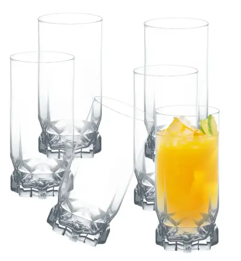 AMBITION DIAMOND Komplet 12 szklanek wysokich 325 ml / szkło