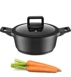 AMBITION ENZO Garnek z pokrywką 18 cm / powłoka nieprzywierająca ILAG ULTIMATE / aluminium