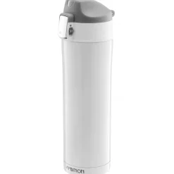 AMBITION GLOSSY Kubek termiczny 420 ml biały / stal nierdzewna
