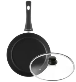 AMBITION GRAND Patelnia tradycyjna 28 cm + pokrywka szklana TADAR / indukcja