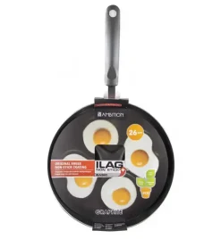 AMBITION GRAPHITE Patelnia do jajek 26 cm / powłoka ILAG Basic