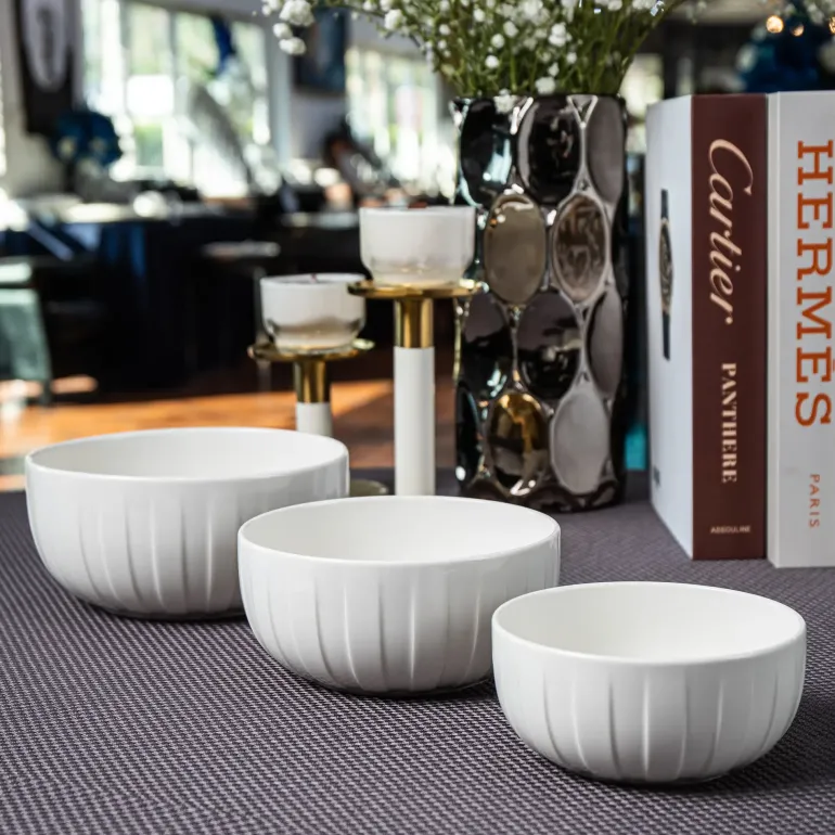 AMBITION | LIGNE SALATERKA 17 CM BIALŁY / porcelana