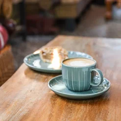 AMBITION | LIGNE SPODEK 12,5 CM ZIELONY / porcelana