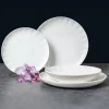 AMBITION | LIGNE TALERZ OBIAD 26 CM BIAŁY / porcelana