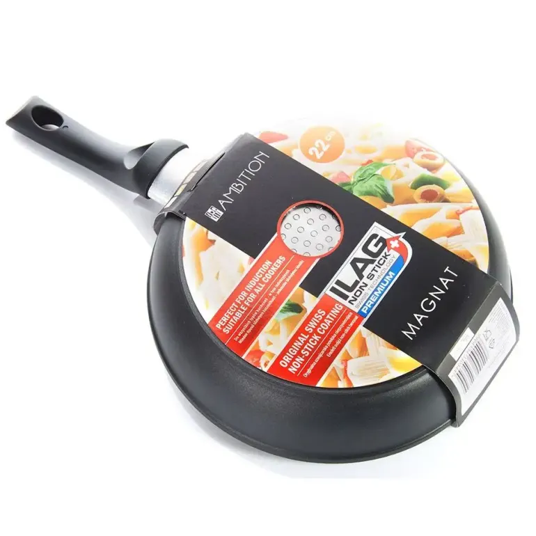 AMBITION MAGNAT Patelnia aluminiowa 22 cm / powłoka ILAG Non-Stick Premium / INDUKCJA