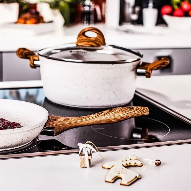 AMBITION NATURE Garnek aluminiowy 4 l z powłoką nieprzywierającą 24 cm / indukcja