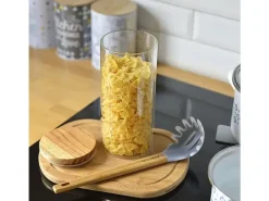 AMBITION NORDIC Łyżka do spaghetti silikonowa 29 cm z bambusową rączką / skandynawski styl