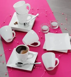 AMBITION PORTO Serwis kawowy 24 elementy dla 12 osób / Porcelana