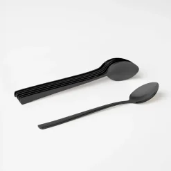 AMBITION PRATO Komplet 6 łyżeczek do deserów 18,5 cm / pudełko / 6 osób / czarny