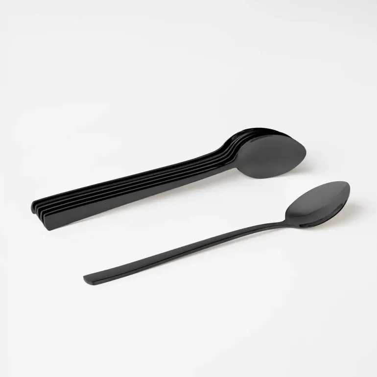 AMBITION PRATO Komplet 6 łyżeczek do deserów 18,5 cm / pudełko / 6 osób / czarny