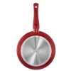 AMBITION ROSSO Patelnia 28 cm + pokrywka szklana Tadar / Powłoka Qualum Basic Stone Edition
