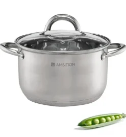 AMBITION SOLAR Garnek z pokrywką 18 cm 2,5 l / stal nierdzewna / indukcja