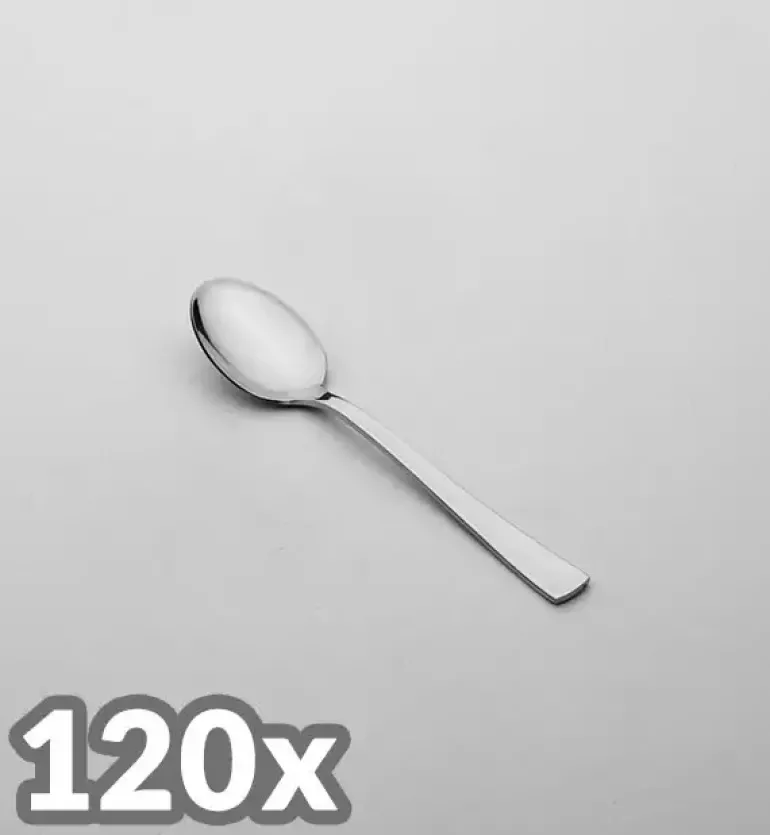 AMEFA ATLANTIC Sztućce UE 120x Łyżeczka do kawy LUZ / połysk