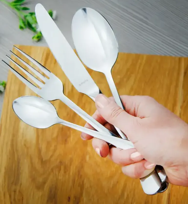 AMEFA AUSTIN Sztućce UE 60 el w pudełku / 12 os / połysk / stal nierdzewna