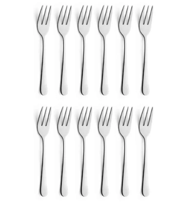 AMEFA AUSTIN Sztućce UE 12x Widelczyk do ciasta 14,3 cm stal 18/0