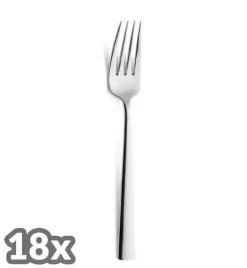 AMEFA BLISS Sztućce UE 18 x Widelec obiadowy 19,9 cm / połysk / stal nierdzewna 18/0