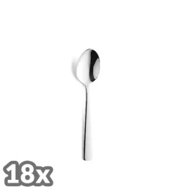 AMEFA BLISS Sztućce UE 18 x Łyżeczka do kawy 10,7 cm / połysk / stal nierdzewna 18/0