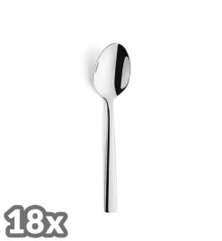 AMEFA BLISS Sztućce UE 18 x Łyżeczka do herbaty 13,3 cm / połysk / stal nierdzewna 18/0