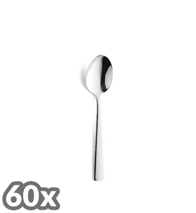 AMEFA BLISS Sztućce UE 60 x Łyżeczka do kawy 10,7 cm / połysk / stal nierdzewna 18/0
