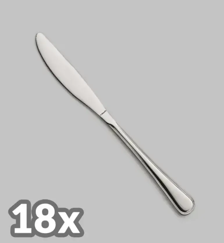 AMEFA BOLOGNA Sztućce UE 18x Nóż stołowy LUZ / połysk