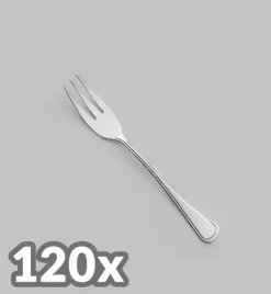 AMEFA BOLOGNA Sztućce UE 120x Widelczyk do ciasta LUZ / połysk