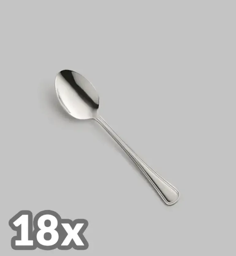 AMEFA BOLOGNA Sztućce UE 18x Łyżeczka do herbaty LUZ / połysk