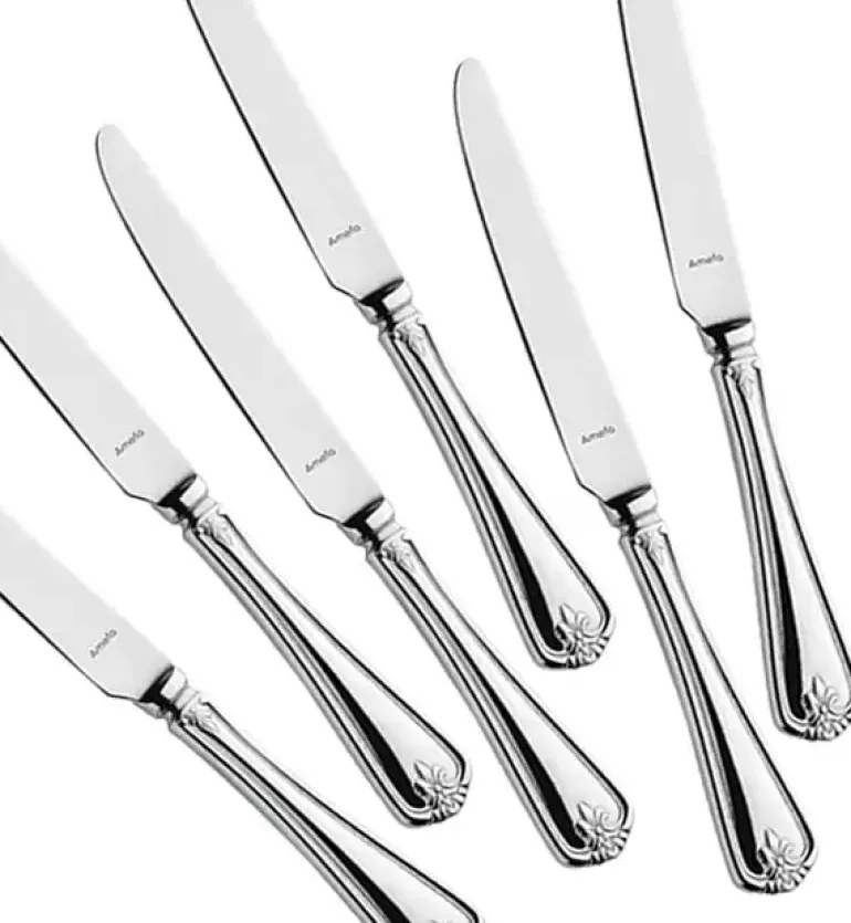 AMEFA DUKE Sztućce UE 12x Nóż obiadowy 23,4 cm luzem stal 18/10 RETRO STYL