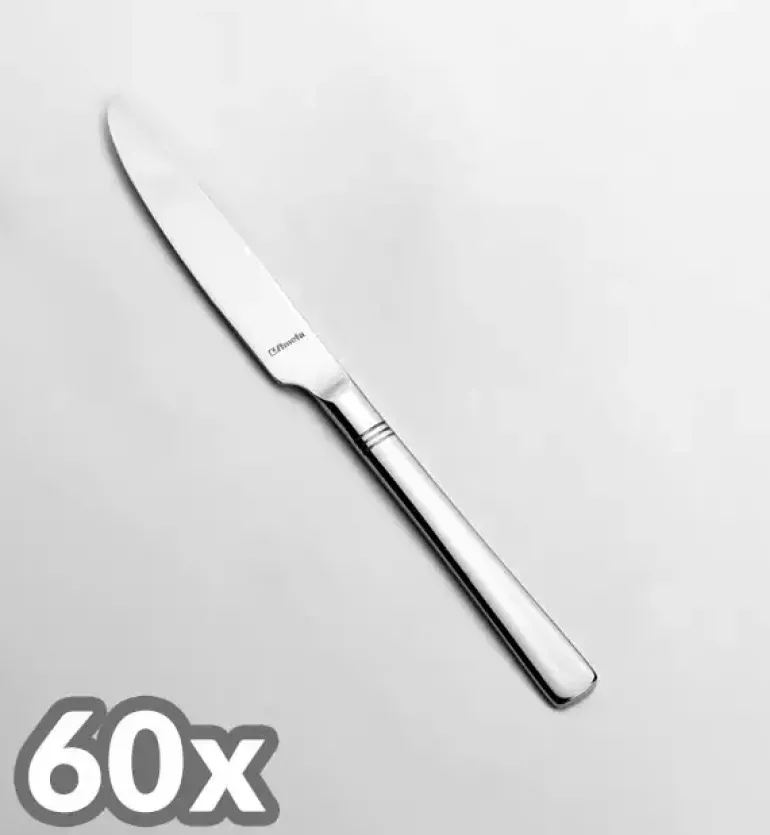 AMEFA PALMON Sztućce UE 60x Nóż obiadowy LUZ stal 18/10