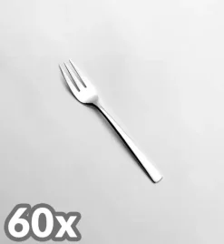 AMEFA PALMON Sztućce UE 60x Widelczyk do ciasta LUZ stal 18/10