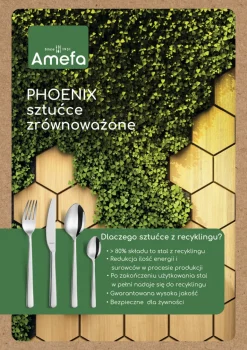AMEFA PHOENIX Sztućce UE 60x Nóż obiadowy luzem / stal nierdzewna 18/0