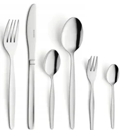 AMEFA Sztućce UE / SCANDINAVE Komplet sztućce 72 el dla 12 os luzem | stal 18/0 sztućce dla gastronomii