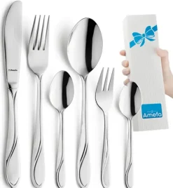 AMEFA WHISPER Sztućce UE Komplet 36 el dla 6 os w pudełku składanym stal 18/0