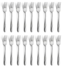 AMEFA WHISPER Sztućce UE 18x Widelec obiadowy 19,7 cm stal 18/0 LUZ