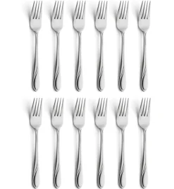 AMEFA WHISPER Sztućce UE 12x Widelec obiadowy 19,7 cm stal 18/0 LUZ