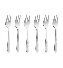 AMEFA WHISPER Sztućce UE 6x Widelczyk do ciasta 13,8 cm stal 18/0 LUZ