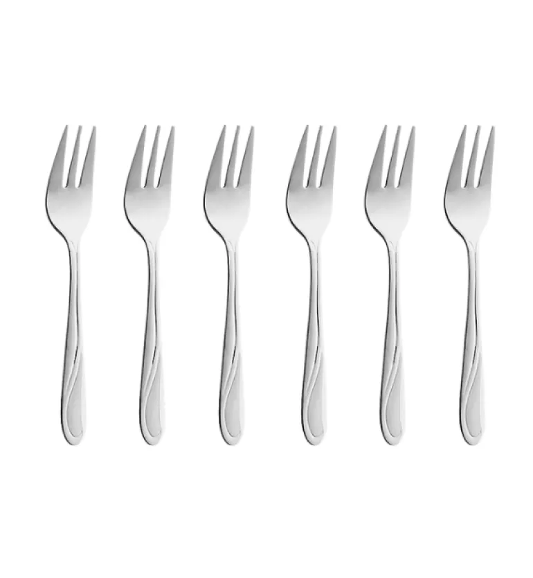 AMEFA WHISPER Sztućce UE 6x Widelczyk do ciasta 13,8 cm stal 18/0 LUZ