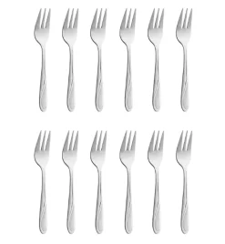 AMEFA WHISPER Sztućce UE 12x Widelczyk do ciasta 13,8 cm stal 18/0 LUZ
