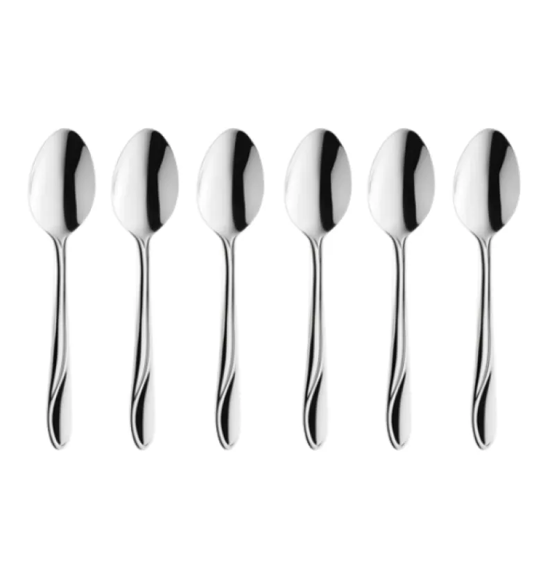 AMEFA WHISPER Sztućce UE 6x Łyżeczka do herbaty 13,6 cm stal 18/0 LUZ