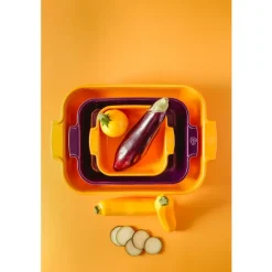 APPOLIA Naczynie prostokątne 32 cm / żółte