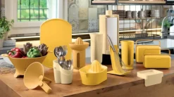 BLIM PLUS Lunchbox ze sztućcami mały żółty / innowacyjny / wygodny