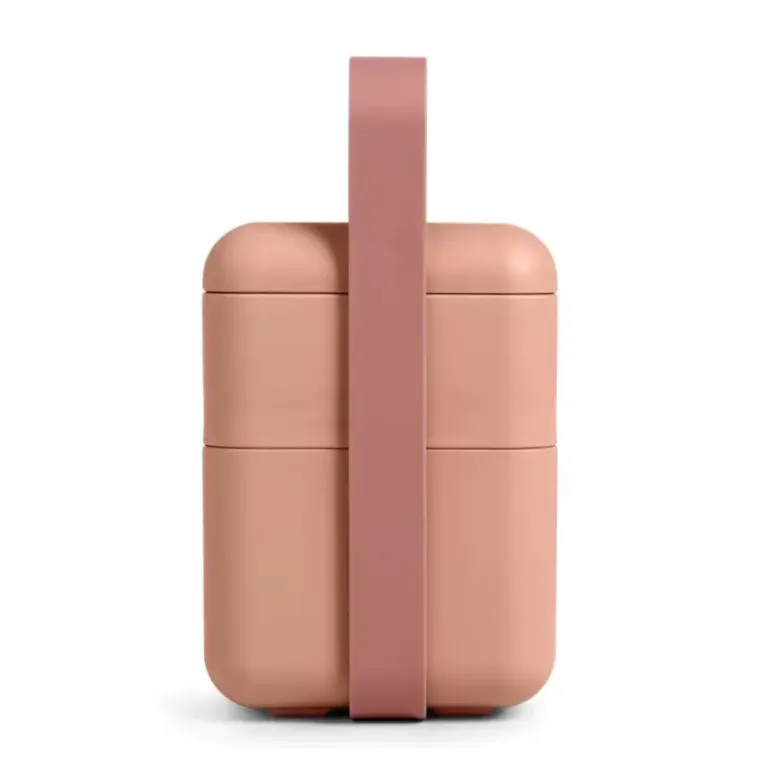 BLIM PLUS Lunchbox ze sztućcami duży różowy / innowacyjny / wygodny