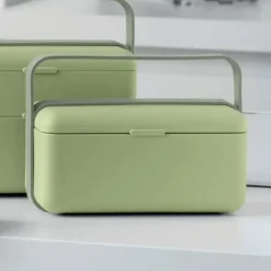 BLIM PLUS Lunchbox ze sztućcami mały zielony / innowacyjny / wygodny